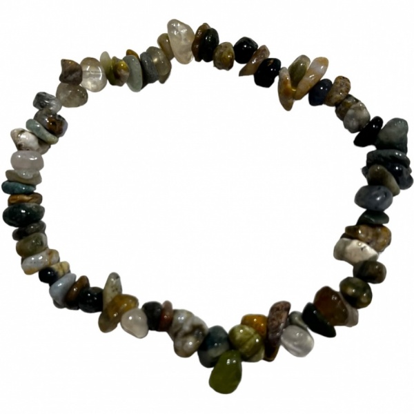 Jasper Ocean - Crystal Chip Bracelet